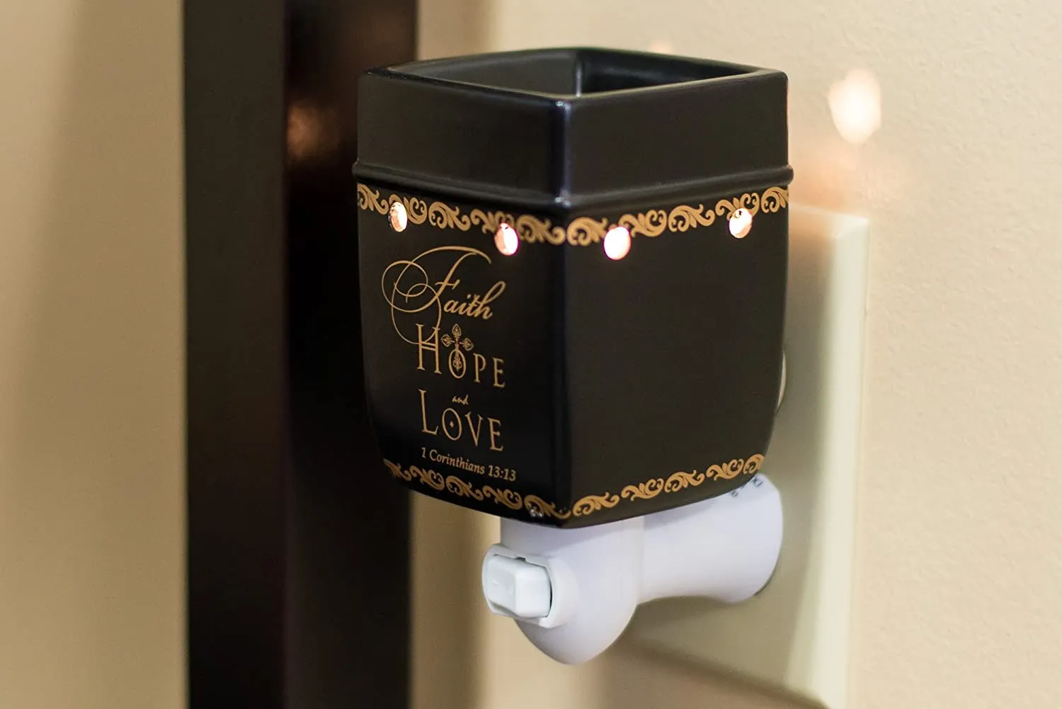 2 Pc Set Faith Hope Love Mr Mrs Plug-in Wax Tart Oil Candle Warmer