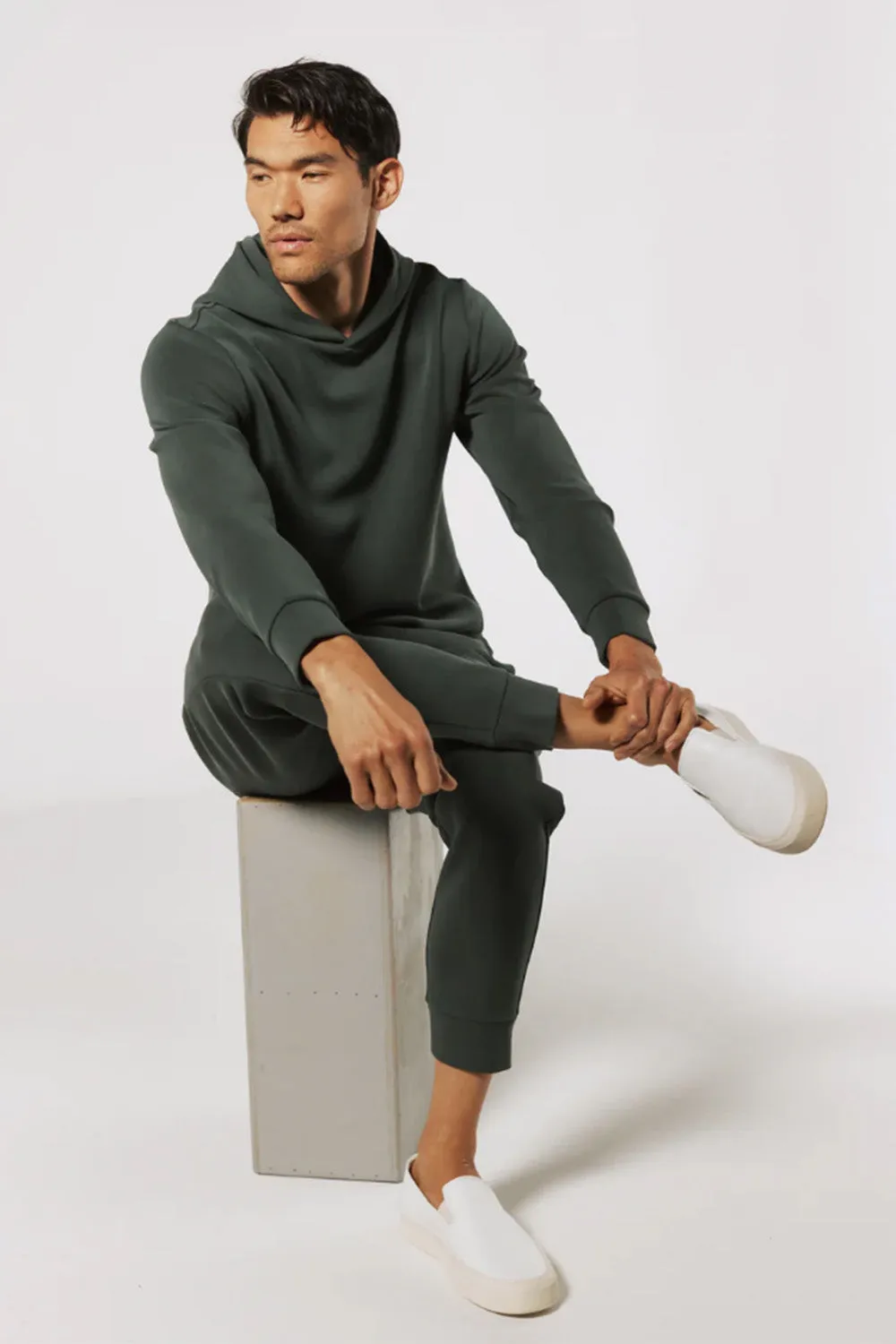 7Diamonds REV Hoodie for Men in Basil | STH-8362-BASIL