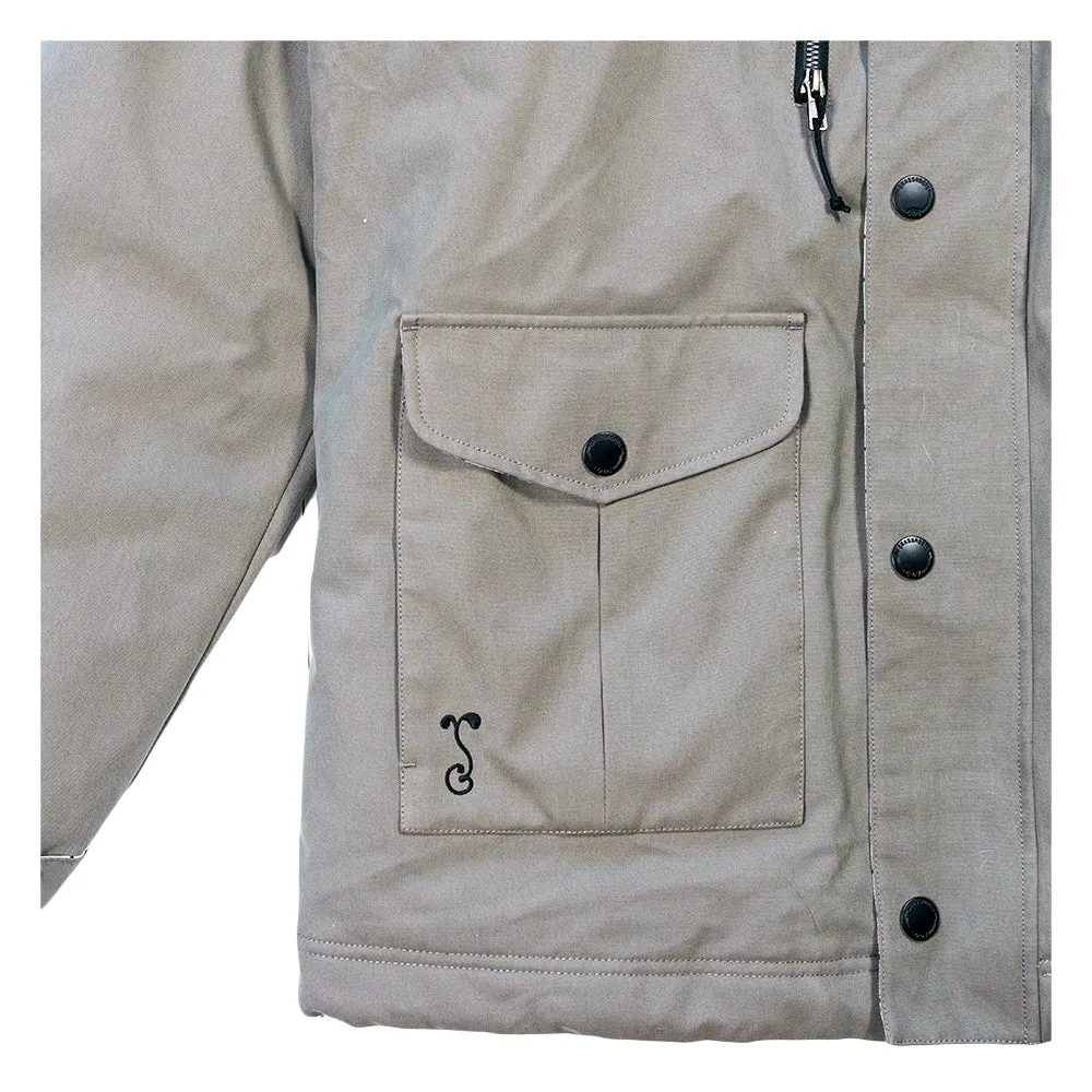 Aaron Brooks Split Moon Gray Parka Jacket Grassroots California