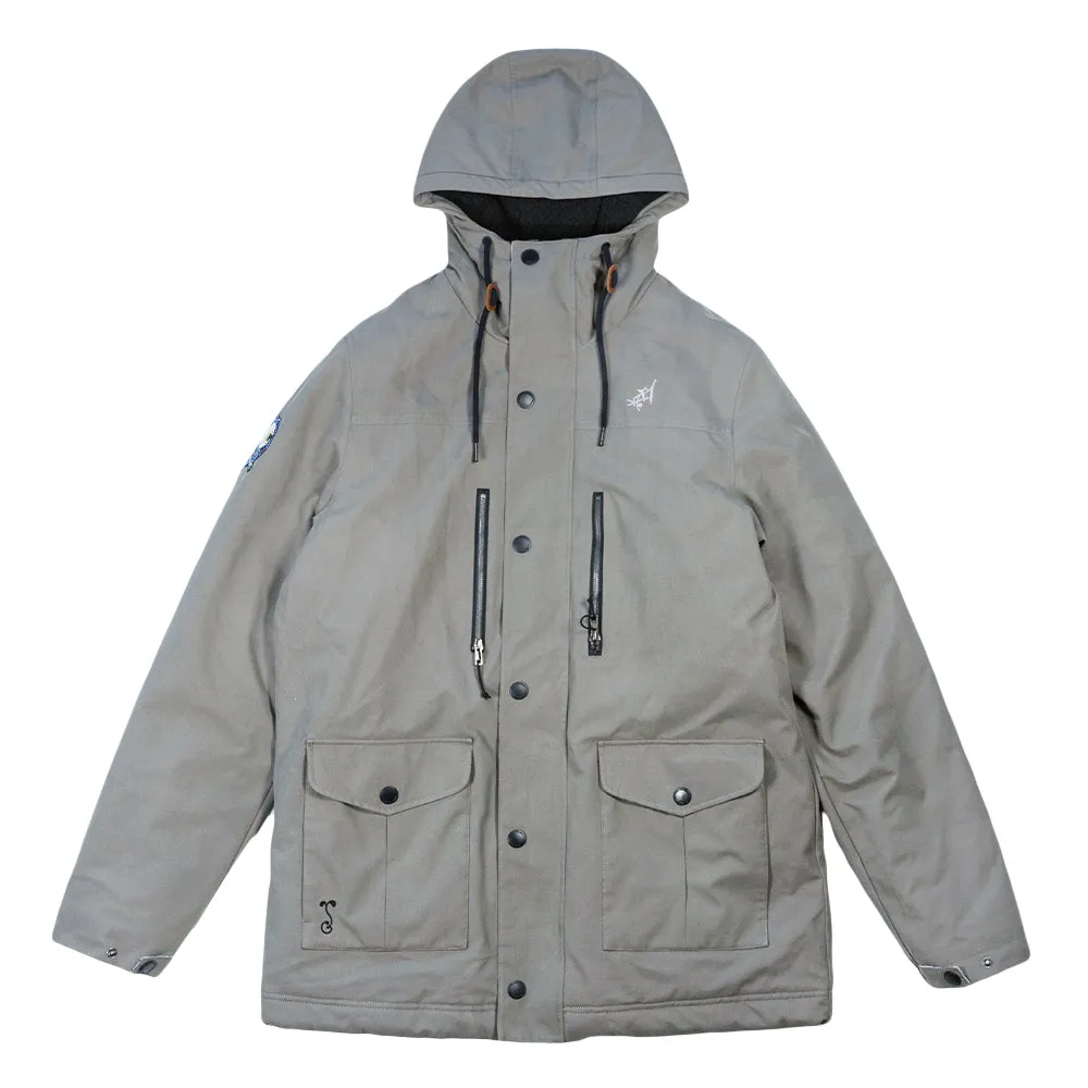 Aaron Brooks Split Moon Gray Parka Jacket Grassroots California