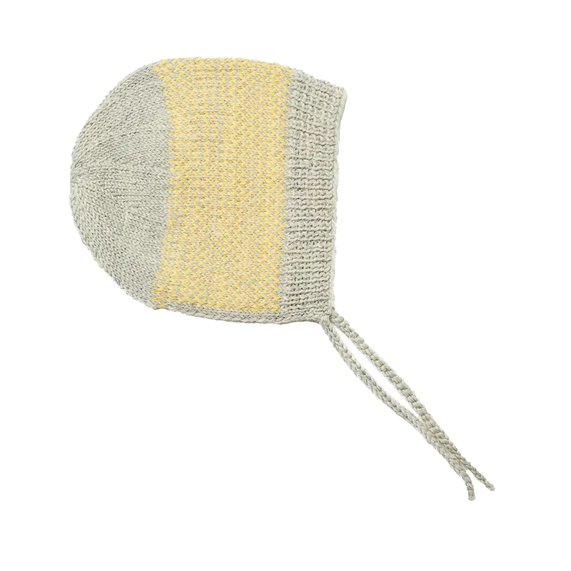 Acorn Cherish Bonnet - Grey/Lemon