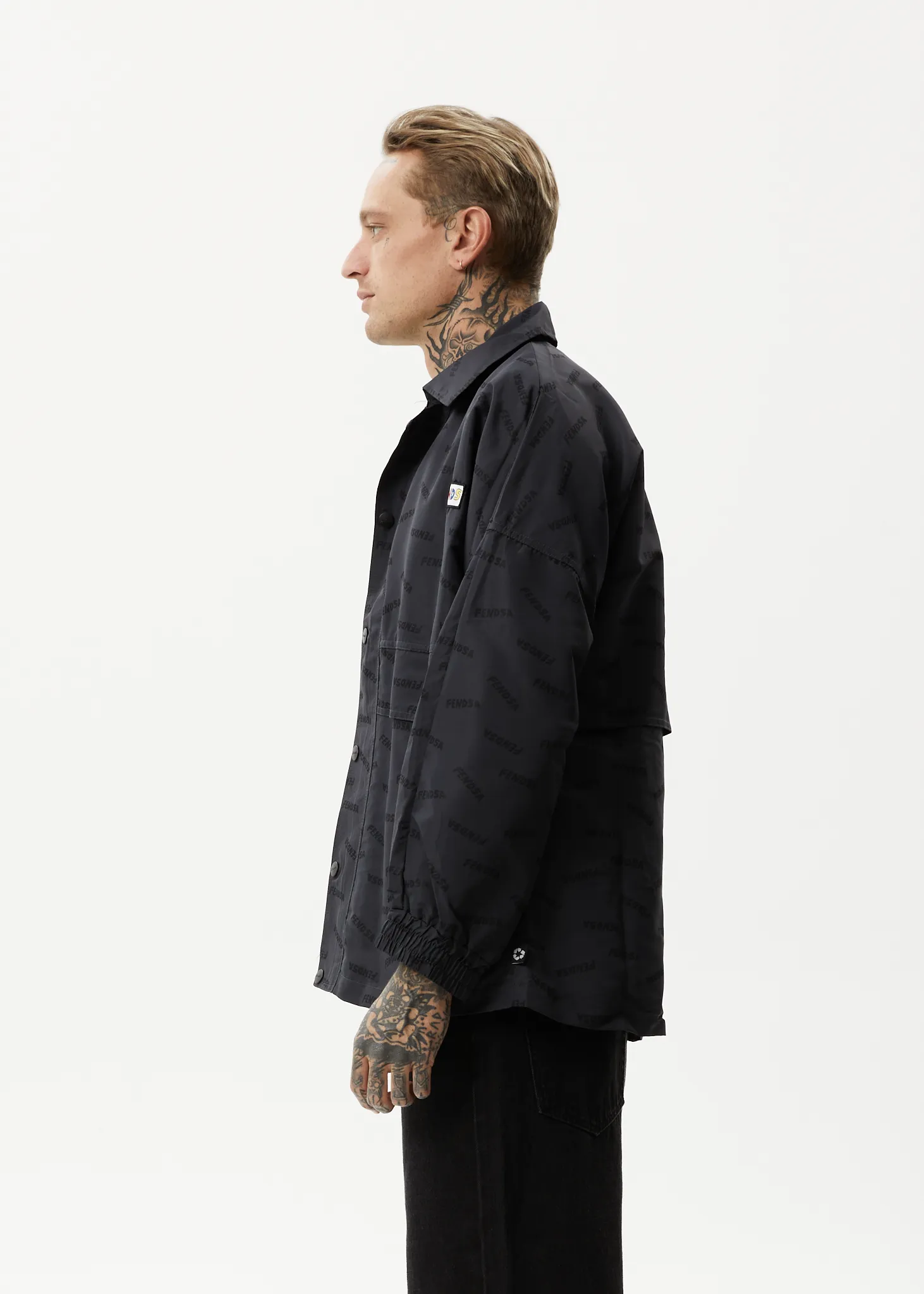 AFENDS Mens Fendsa - Spray Jacket - Charcoal