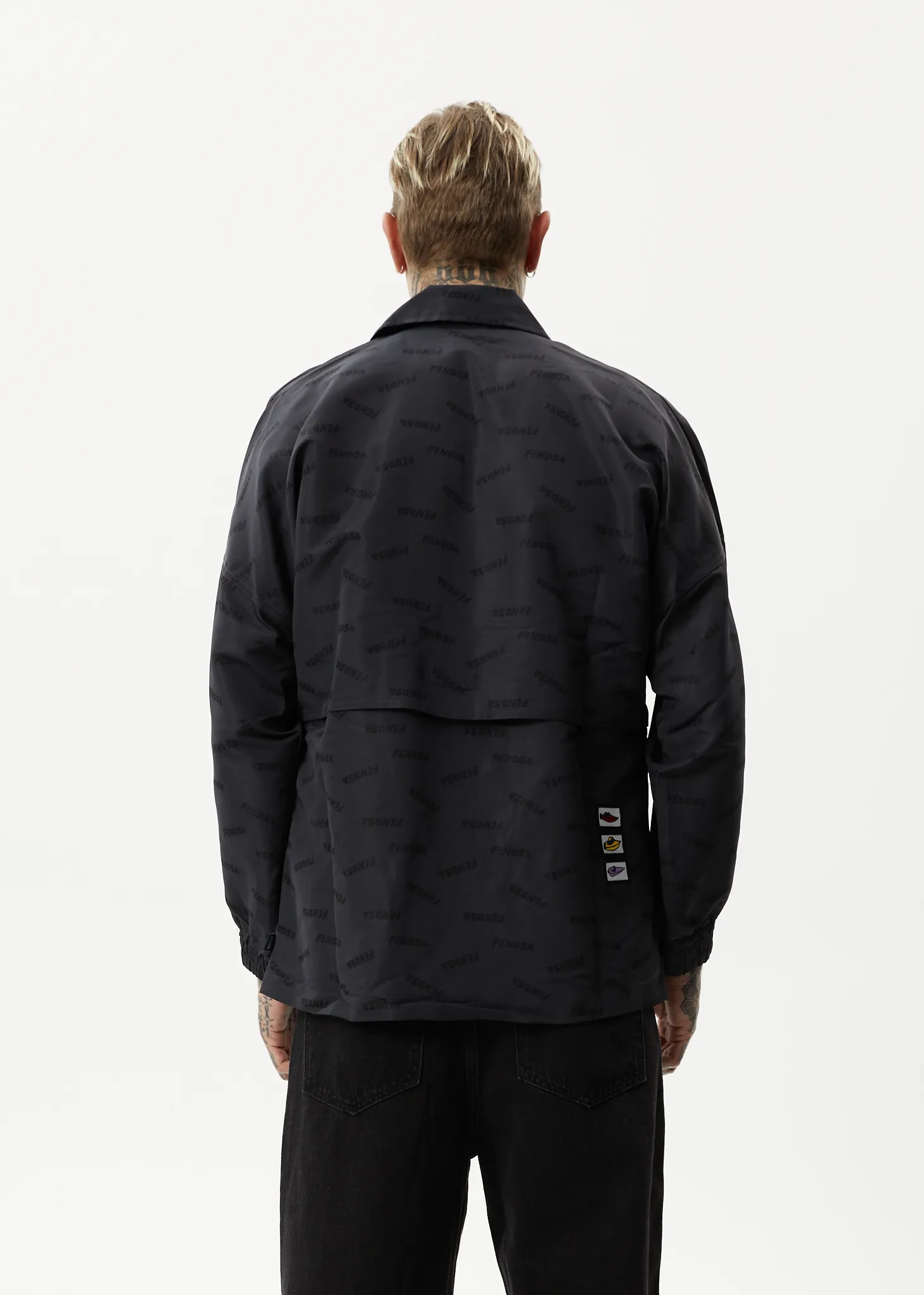 AFENDS Mens Fendsa - Spray Jacket - Charcoal