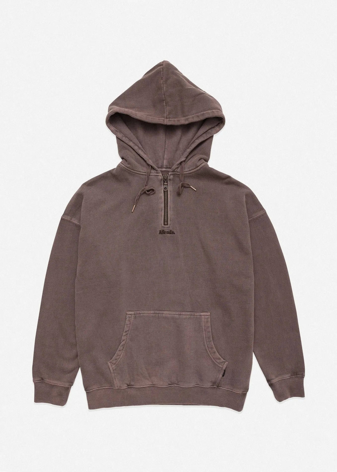 Afends Mens Nylon - Half Zip Pull On Hood