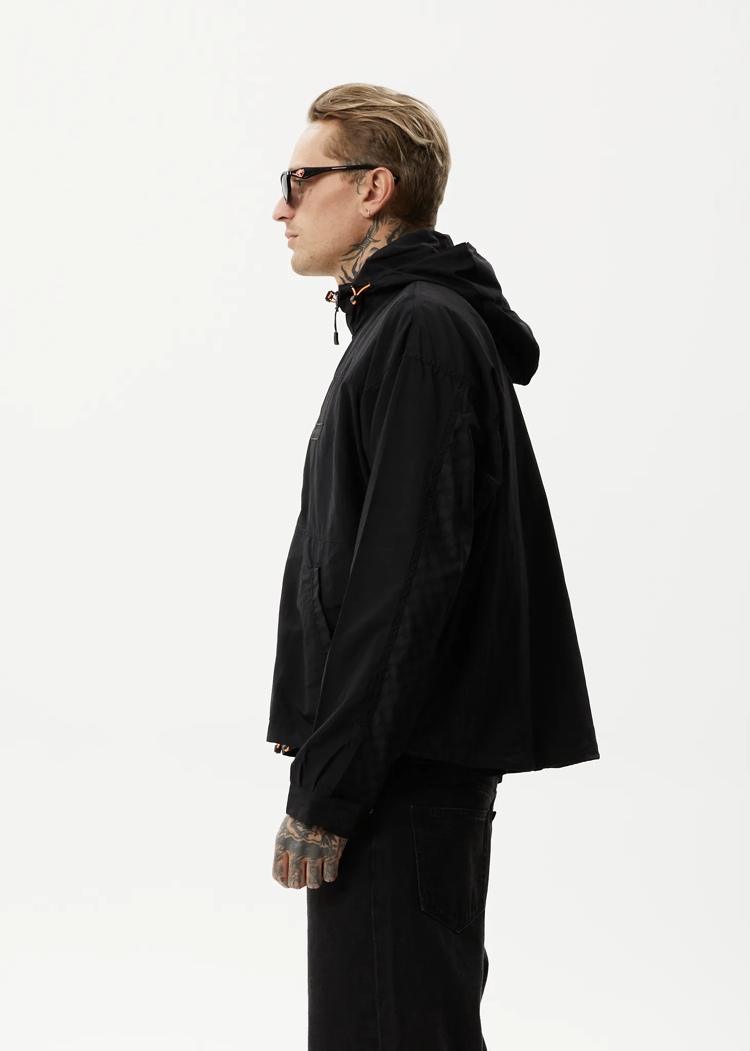 AFENDS Unisex Beam Up - Unisex Spray Jacket - Black