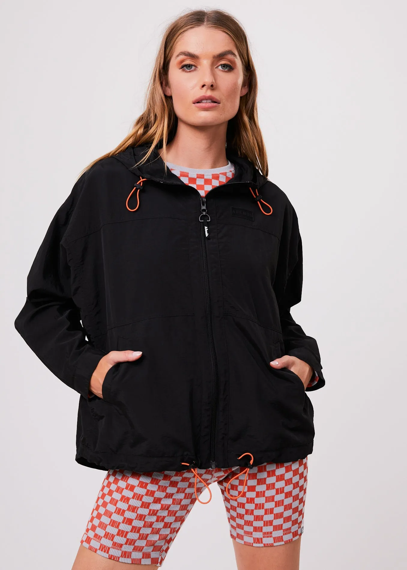 AFENDS Unisex Beam Up - Unisex Spray Jacket - Black