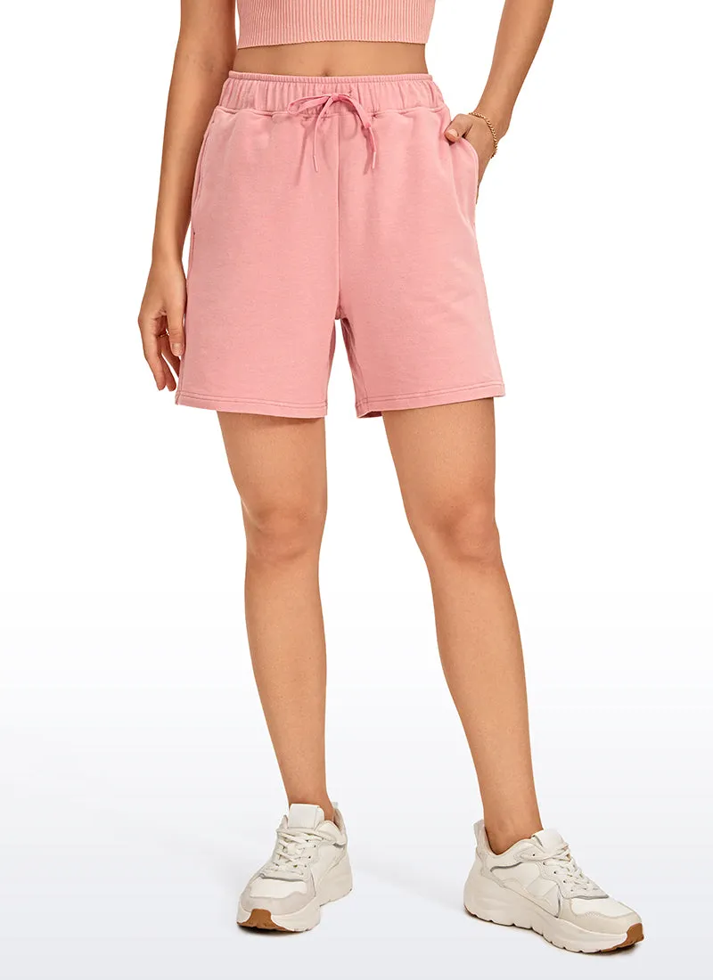 Amenity High Waisted Sweat Shorts 6''