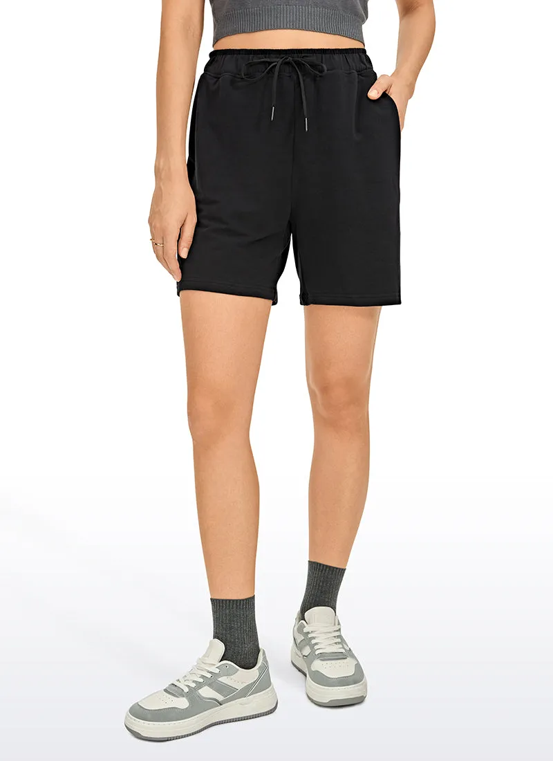 Amenity High Waisted Sweat Shorts 6''