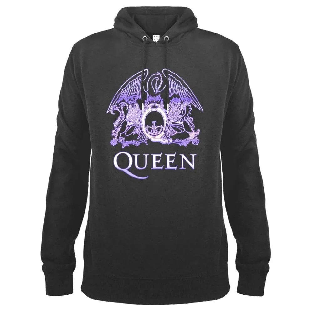 Amplified Unisex Adult Neon Sign Queen Hoodie