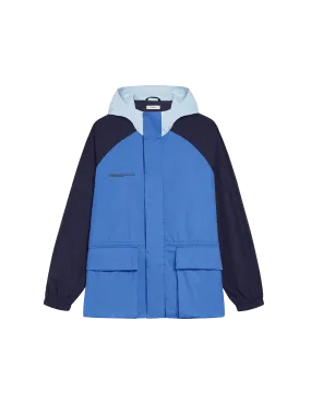 Archive Recycled Nylon Color Block Jacket—cerulean blue