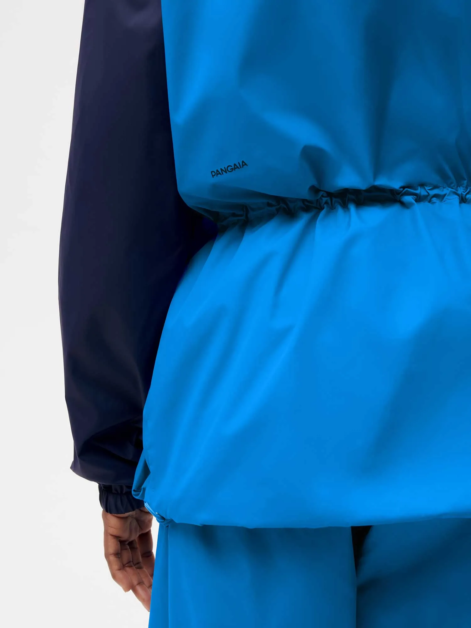 Archive Recycled Nylon Color Block Jacket—cerulean blue