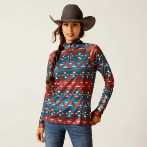 Ariat Women's Baja Print Laguna Quarter Zip Top