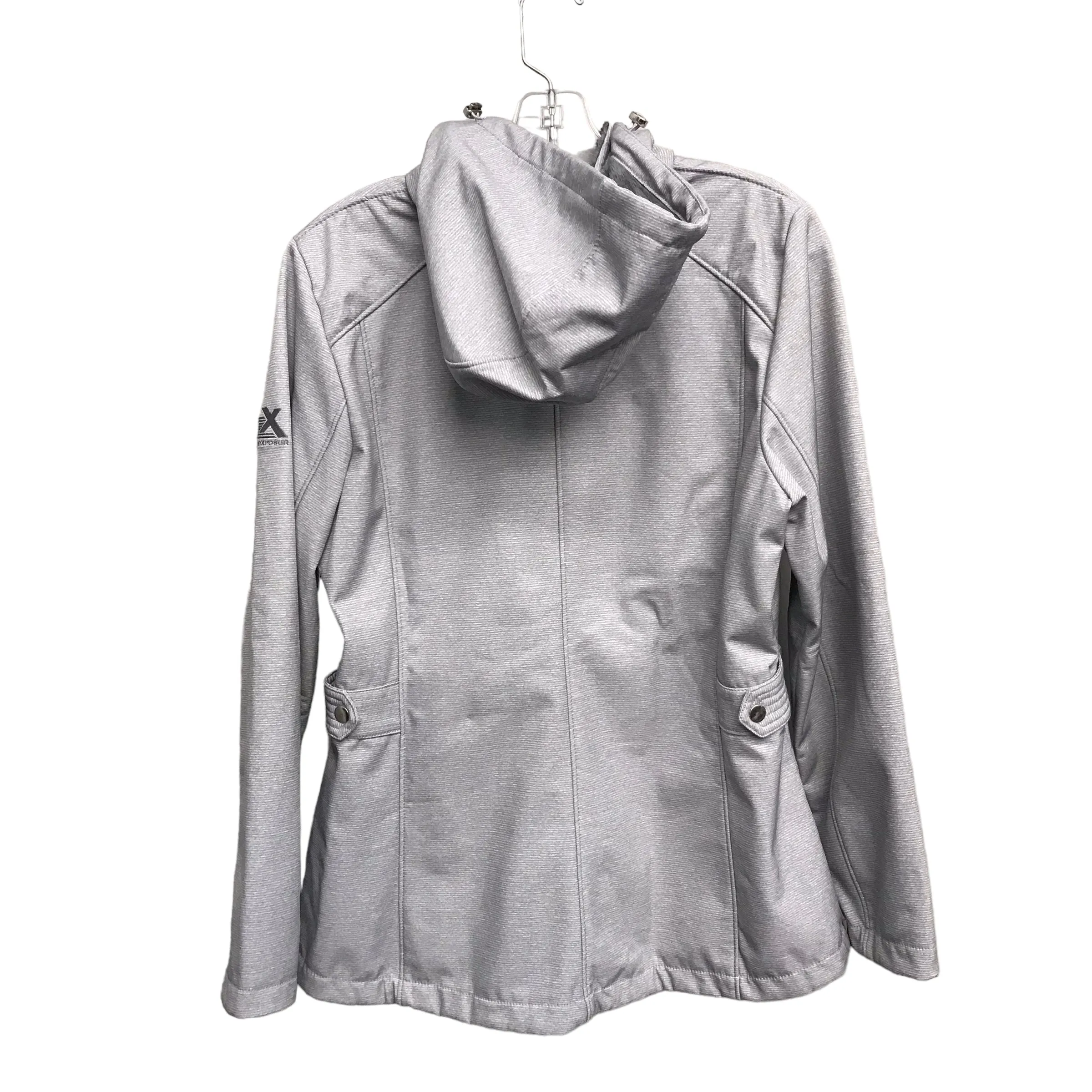 Athletic Jacket By Zero Xposure In Grey, Size:L