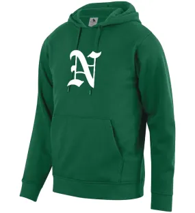 Augusta Newmarket Hawks "N" Green Embroidered Hoodie