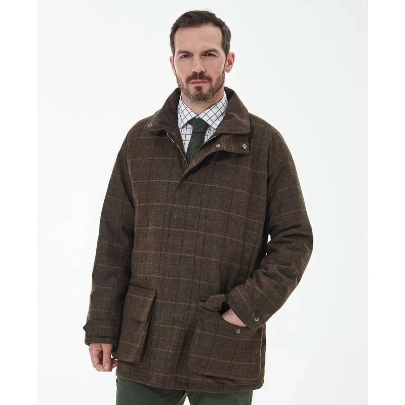 Barbour Beaconsfield Tweed Mens Jacket - Burnhill Brown Check