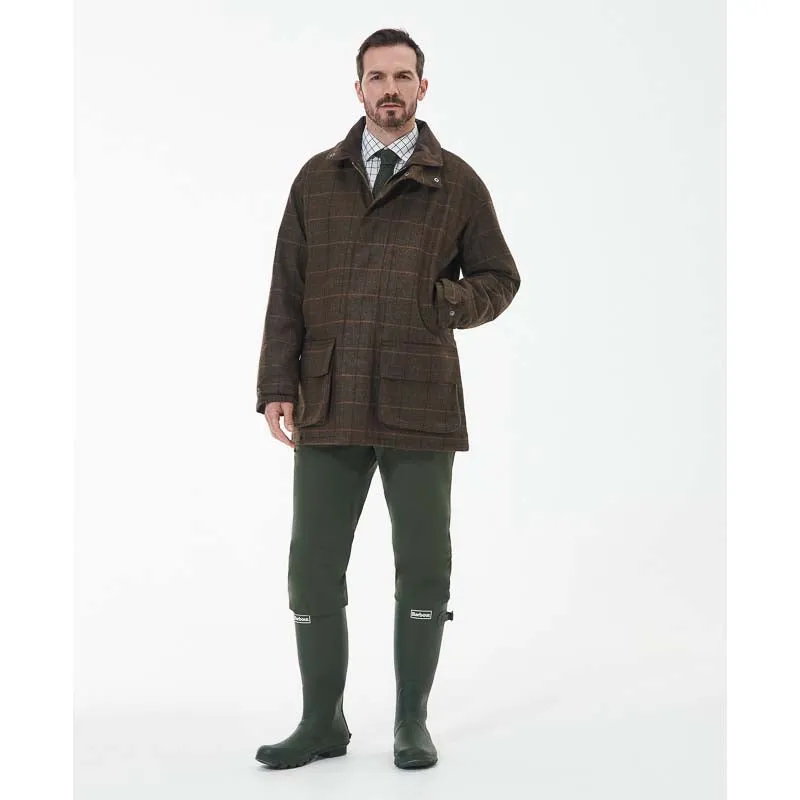 Barbour Beaconsfield Tweed Mens Jacket - Burnhill Brown Check