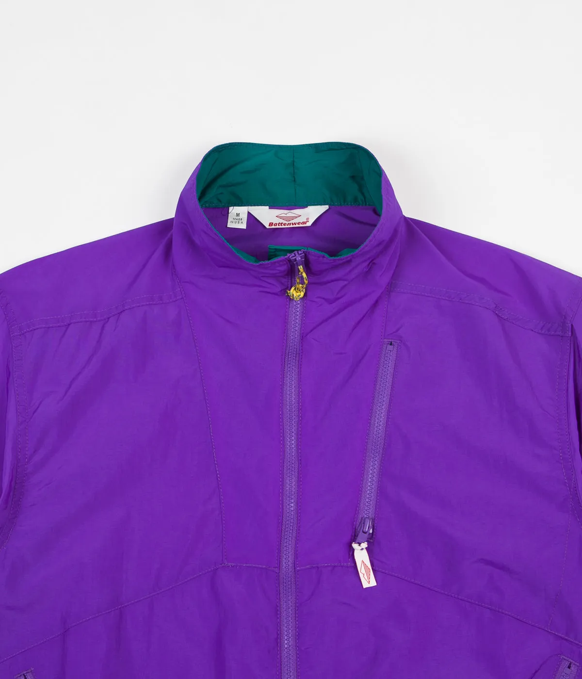 Battenwear Nylon Jump Jacket - Purple / Teal