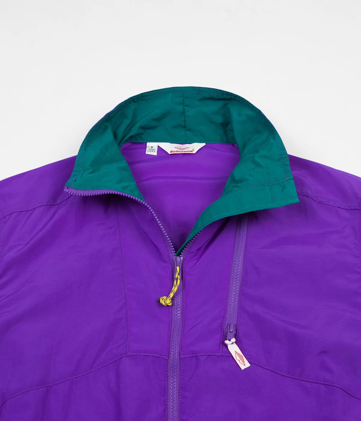 Battenwear Nylon Jump Jacket - Purple / Teal