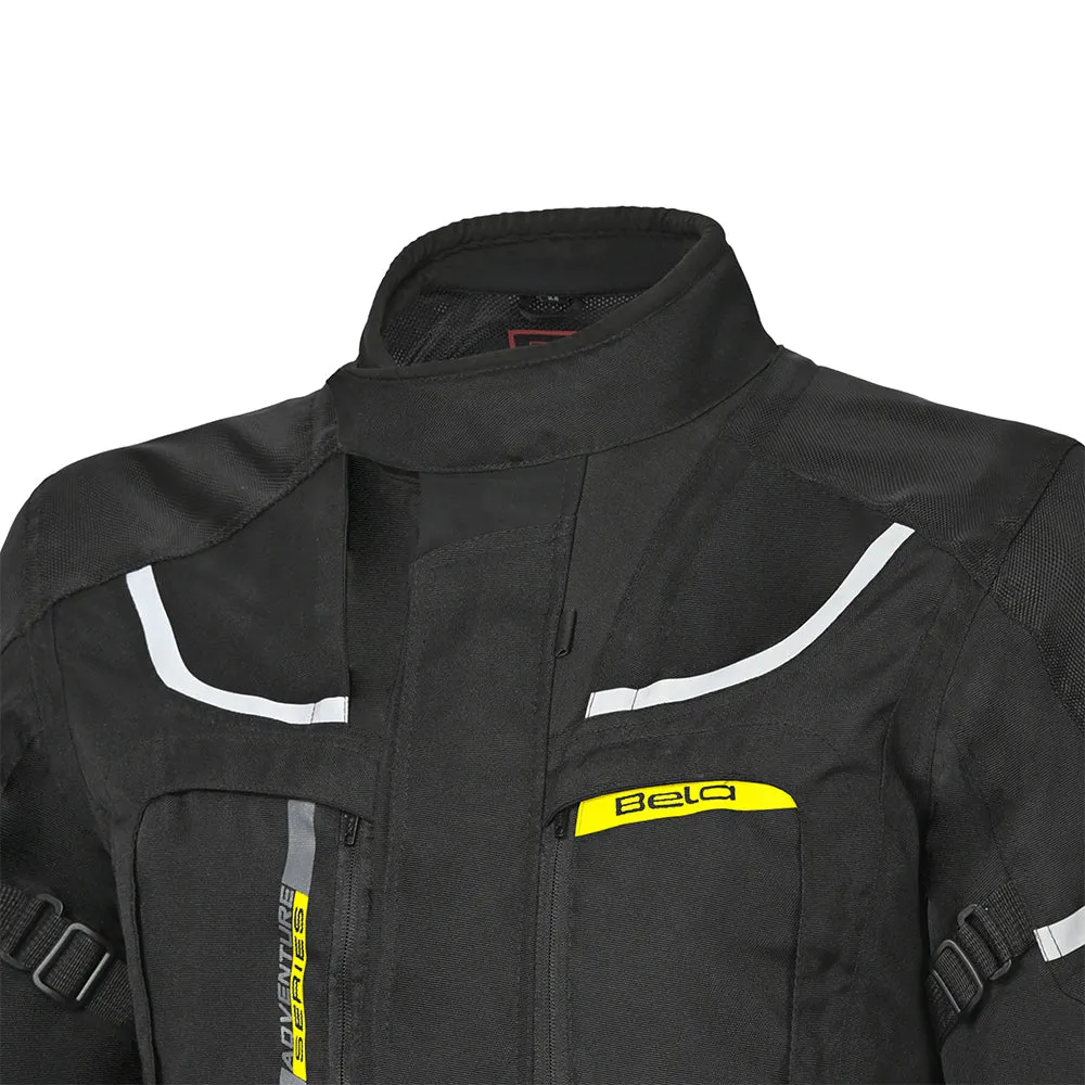 Bela Transformer Men Textile Touring Motorcycle Jacket - Black Yellow