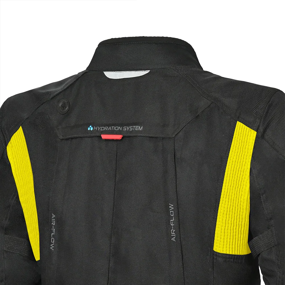 Bela Transformer Men Textile Touring Motorcycle Jacket - Black Yellow