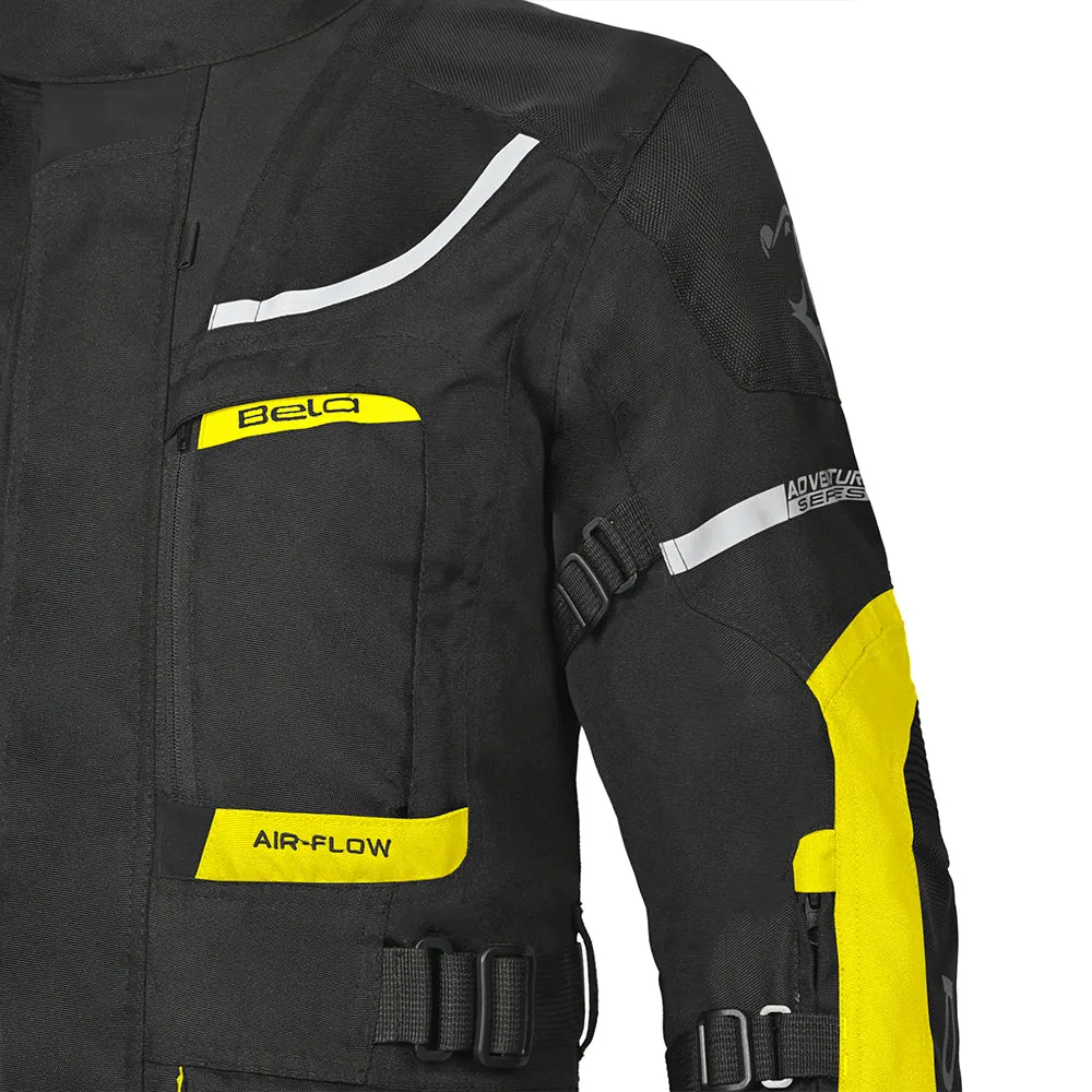 Bela Transformer Men Textile Touring Motorcycle Jacket - Black Yellow