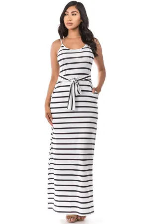 Better Together- Black and White Maxi Dress