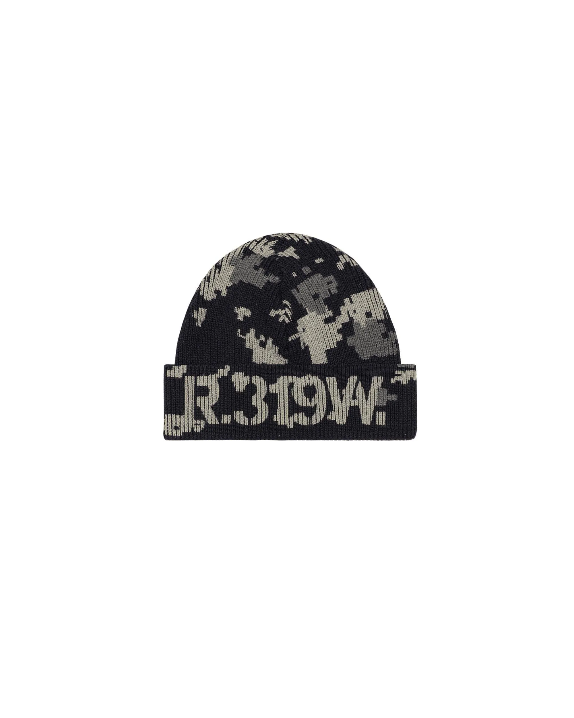 Black Army Knit Beanie