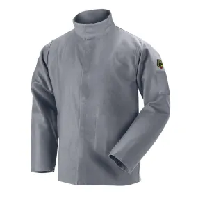 Black Stallion Gray FR Cotton Welding Jacket - JF2220-GY