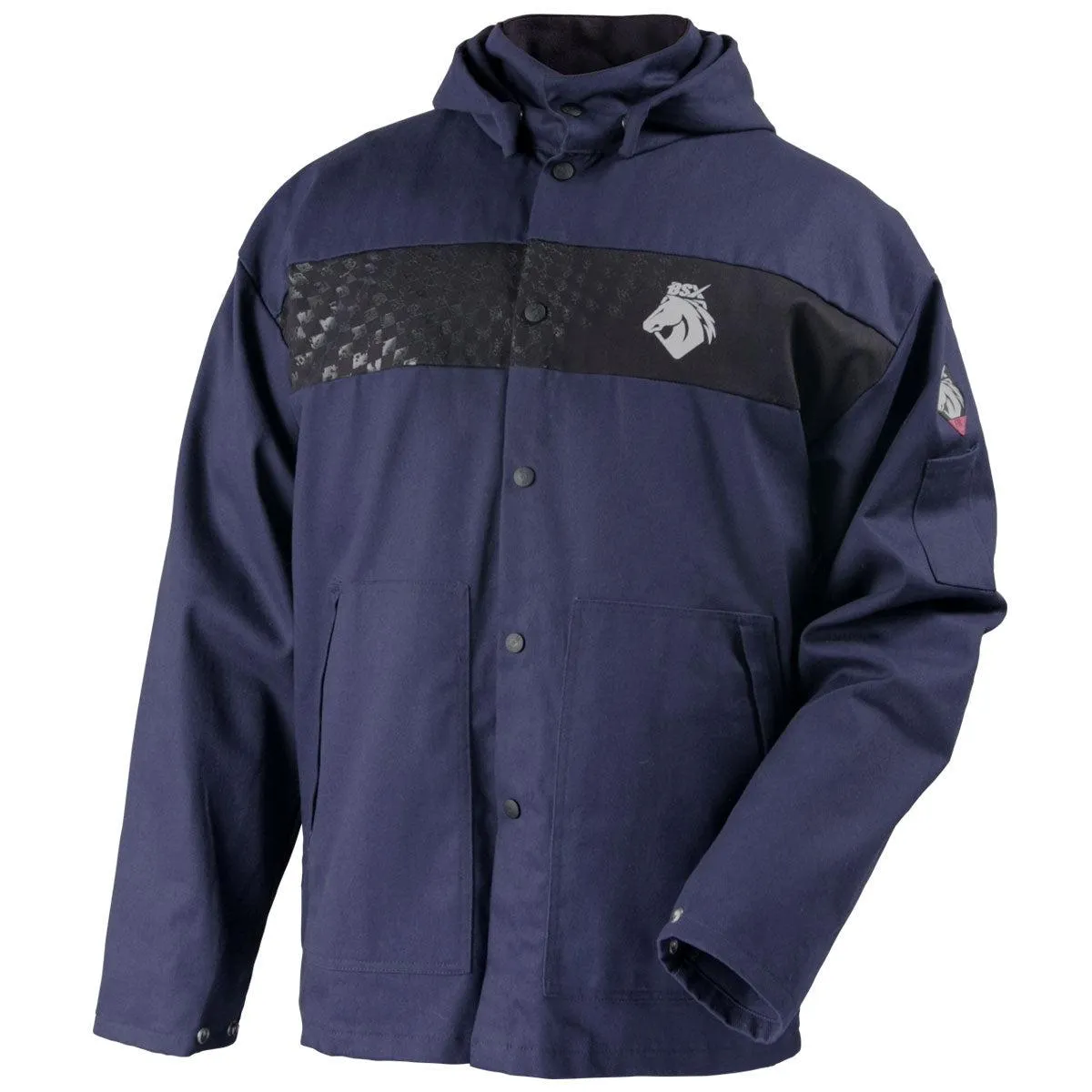 Black Stallion Hooded Welding Jacket - JF1633-NB