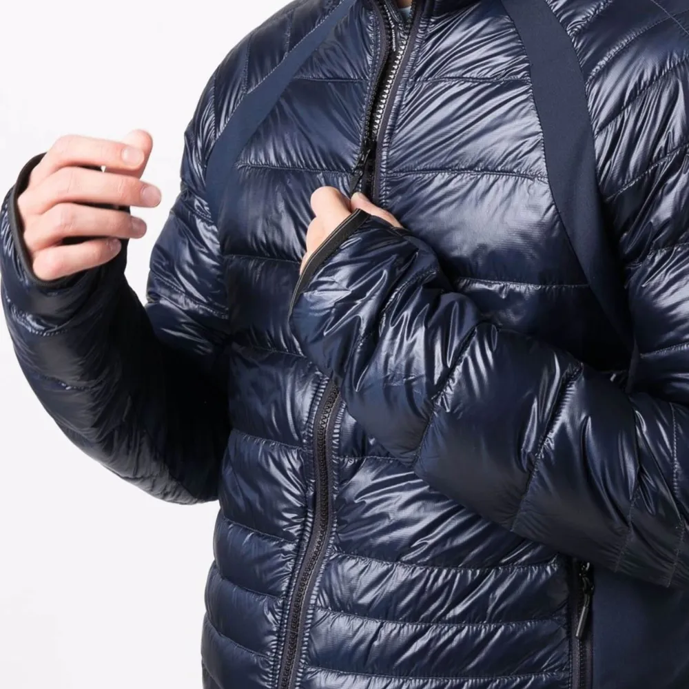 Blue Quilted Zip Fastening Jacket