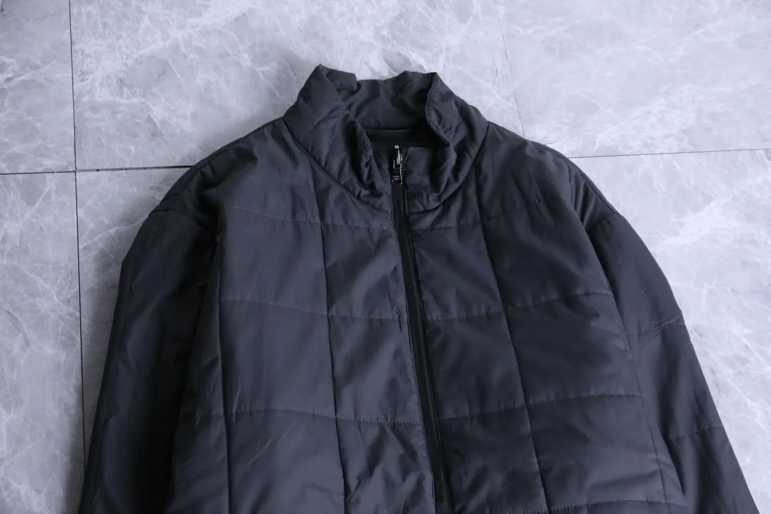 “Calvin Klein”black color pocket quilted jacket