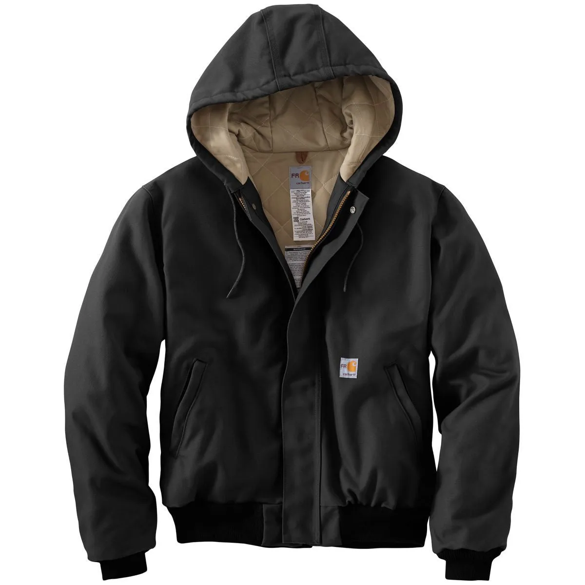 Carhartt Men's Black Flame-Resistant Duck Active Jacket