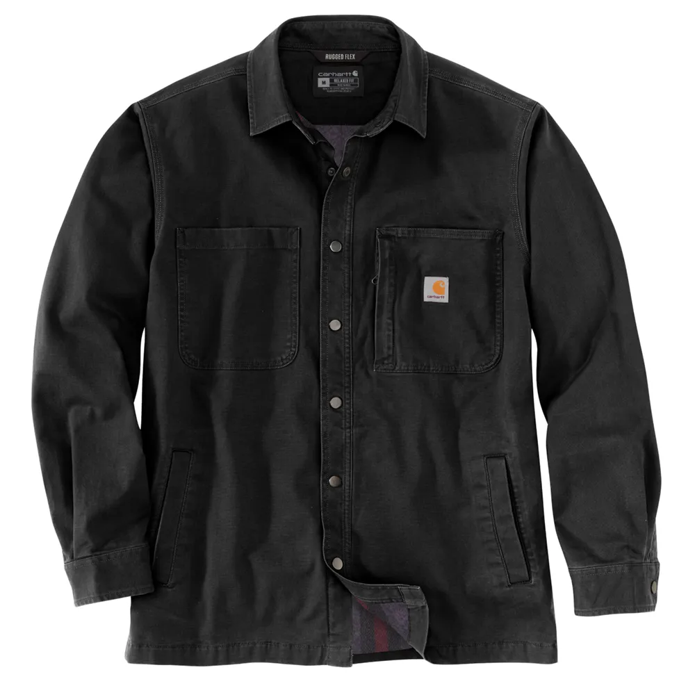 Carhartt Relaxed Fit Canvas Fleece lined Shirt-Jac (TJ5532)