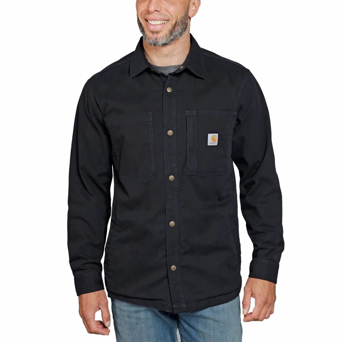 Carhartt Relaxed Fit Canvas Fleece lined Shirt-Jac (TJ5532)