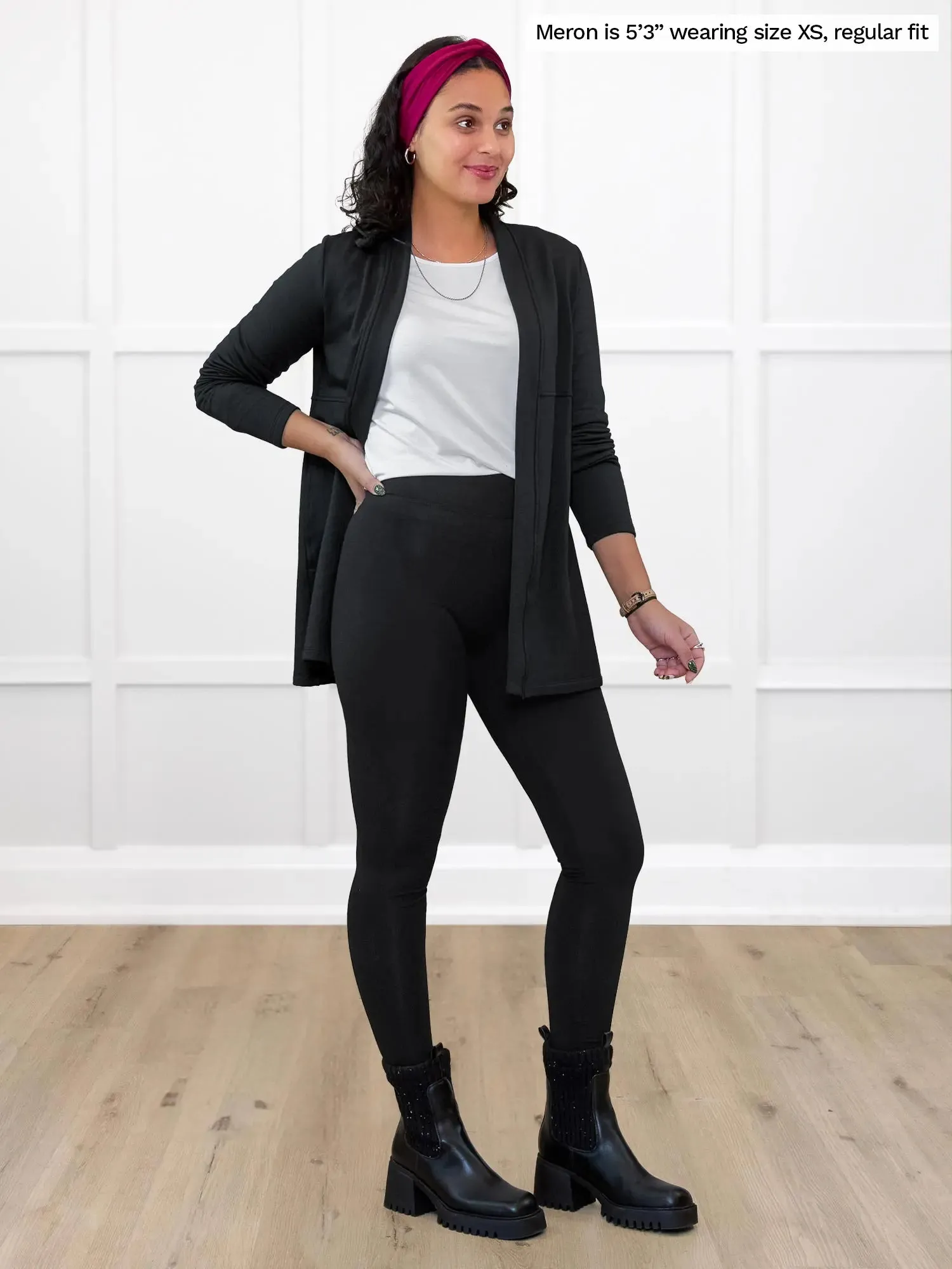 Carmen luxe fleece cardigan with pockets