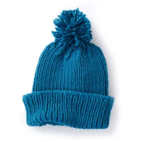 Caron Ribbed Family Knit Hat