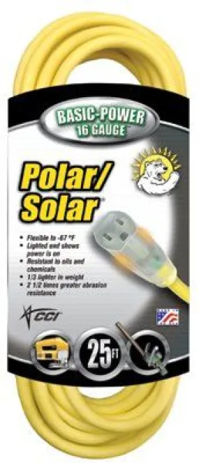 CCI 14890002 Polar/Solar Extension Cord, 100 ft (1 EA)