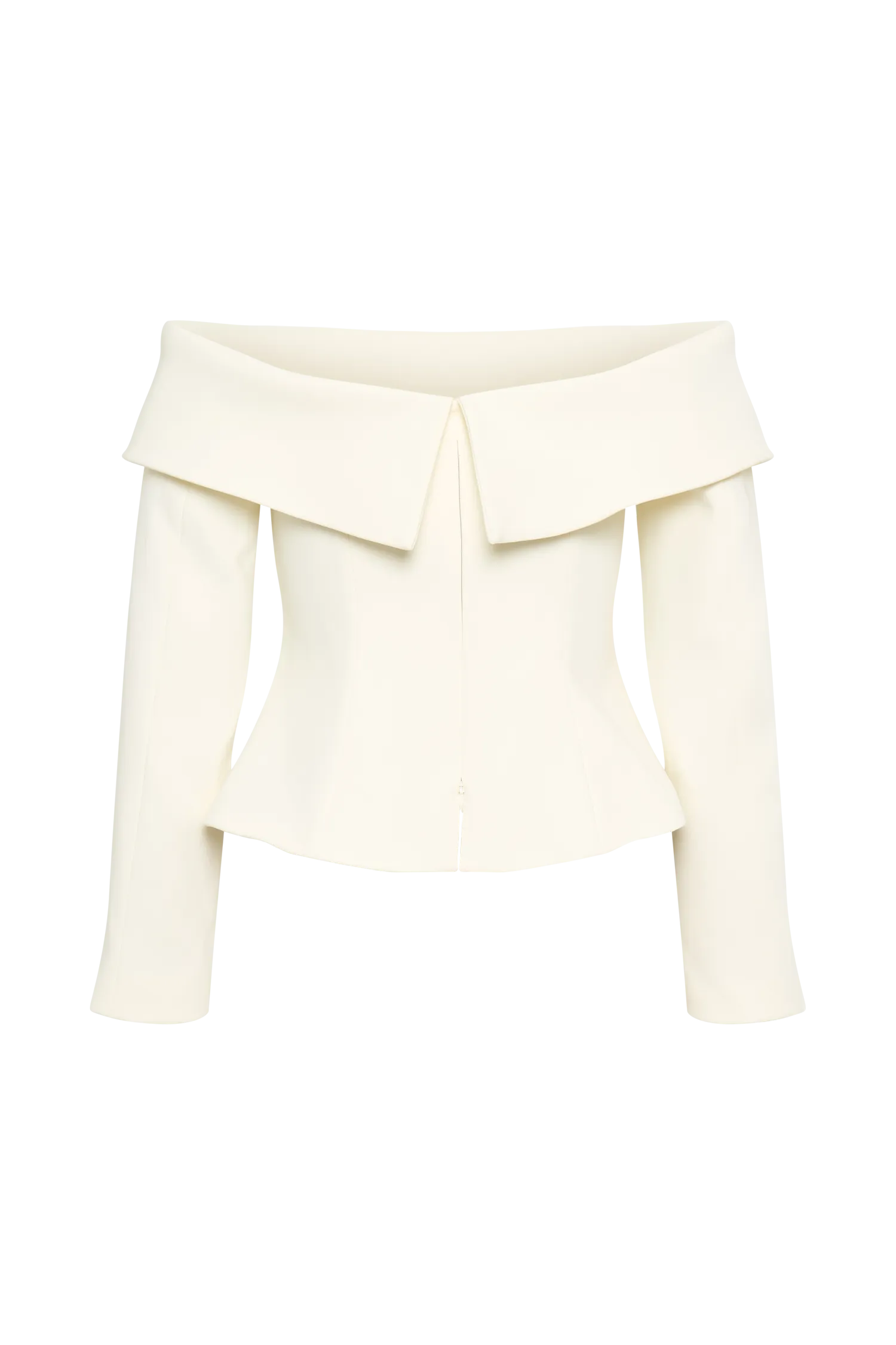 Celene Off Shoulder Jacket - Ivory