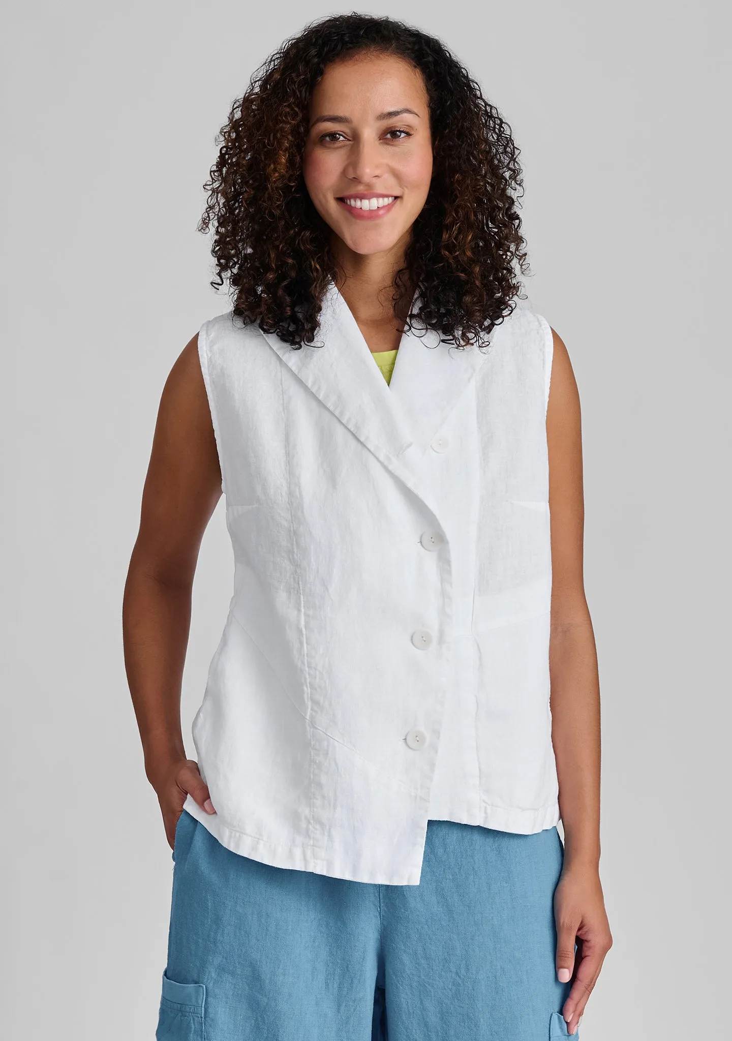 Chelsea Vest - Linen Vest