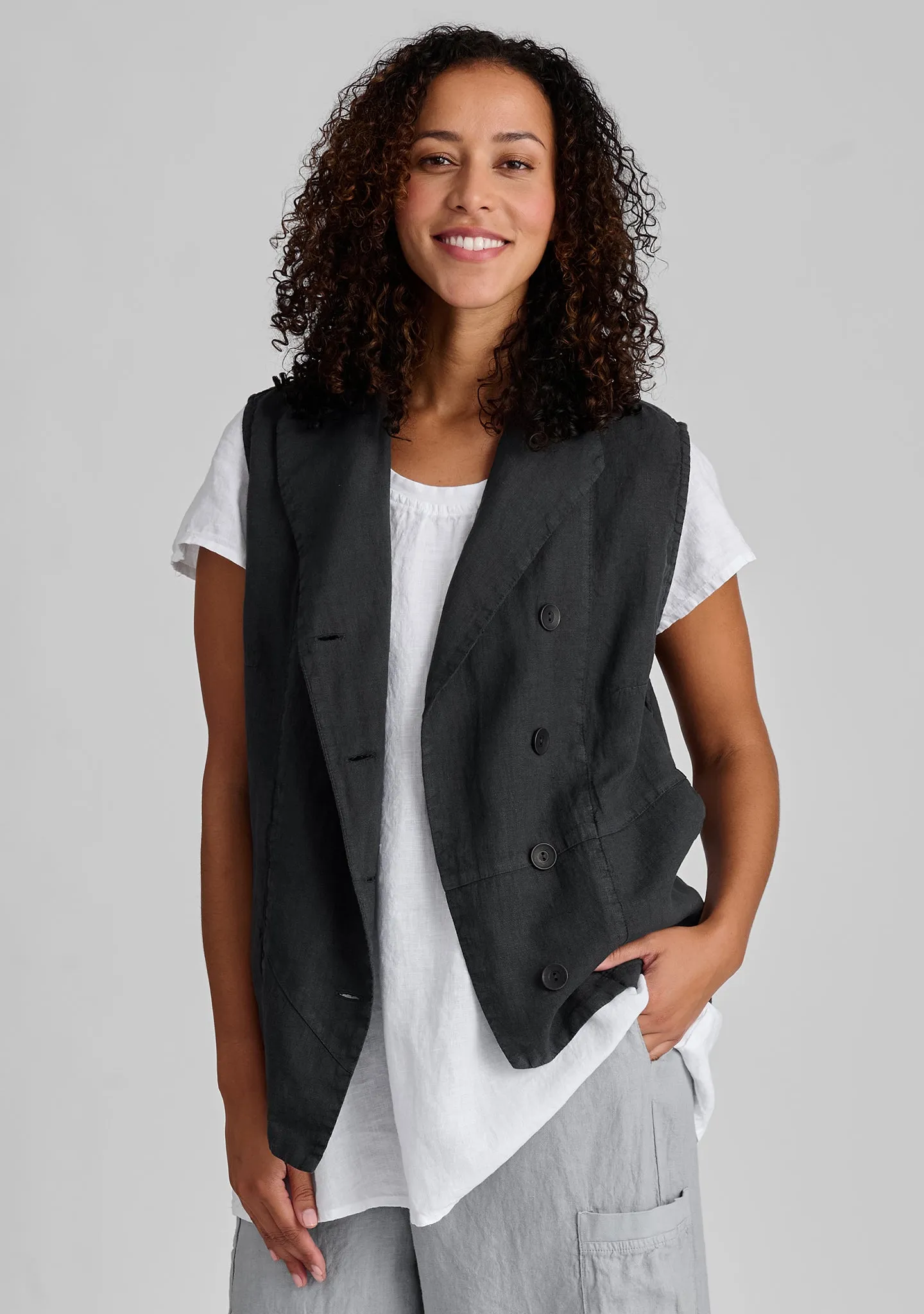 Chelsea Vest - Linen Vest