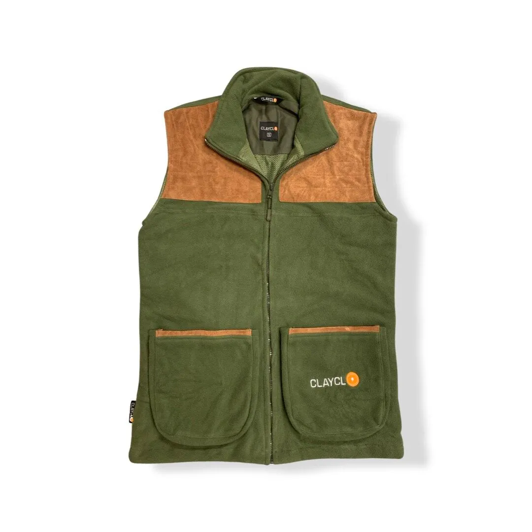 Clayclo Polar Fleece Gilets Green XXL