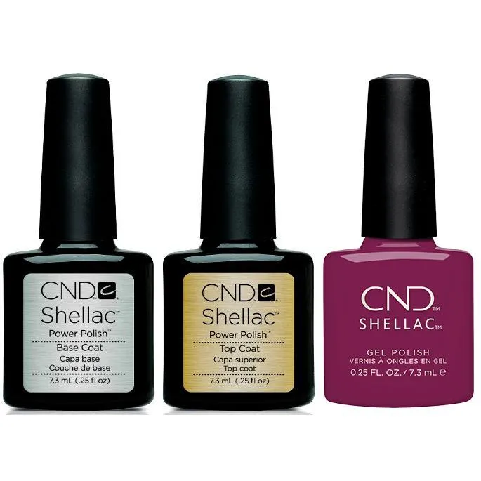 CND - Shellac Combo - Base, Top & Vivant