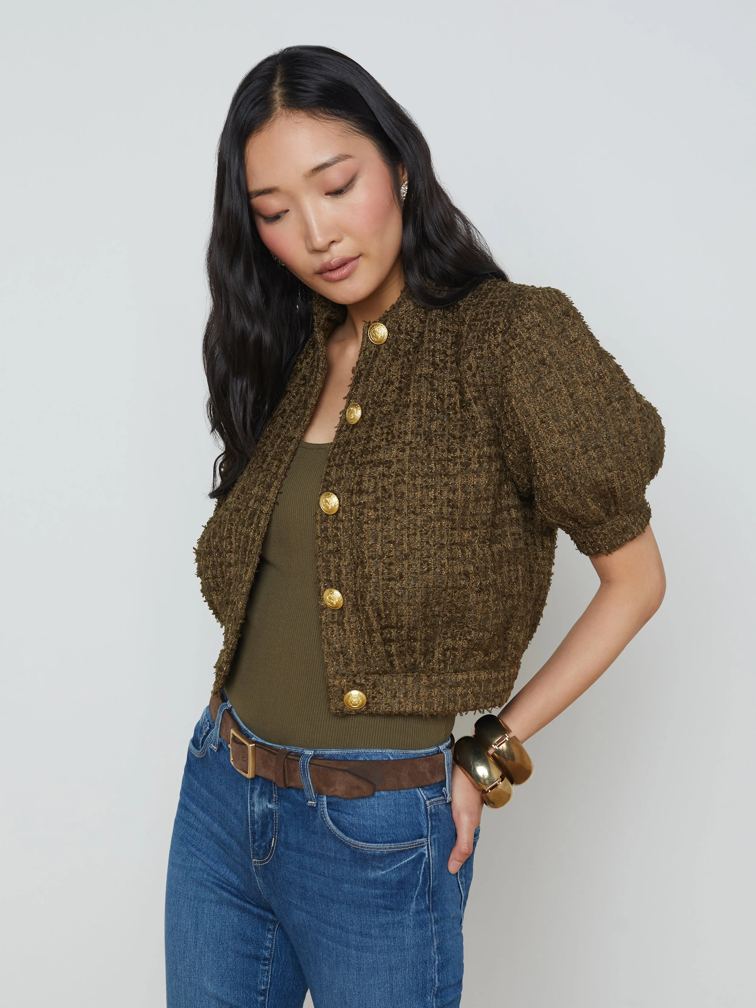 Cove Cropped Tweed Jacket