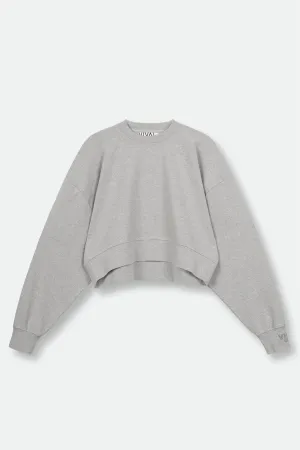 Cropped Sweatshirt Gray (Grau Melange)