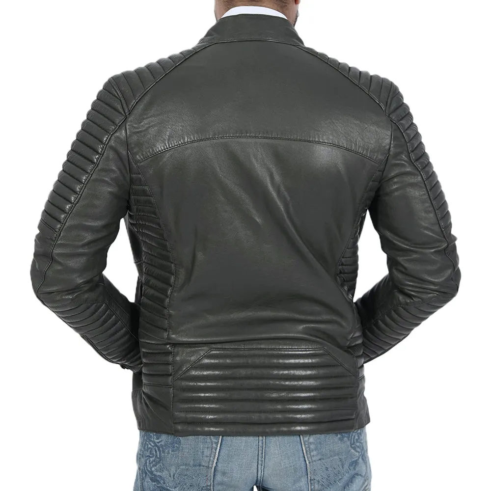 Daim Quilted Leather Jacket