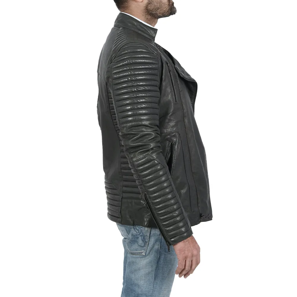 Daim Quilted Leather Jacket