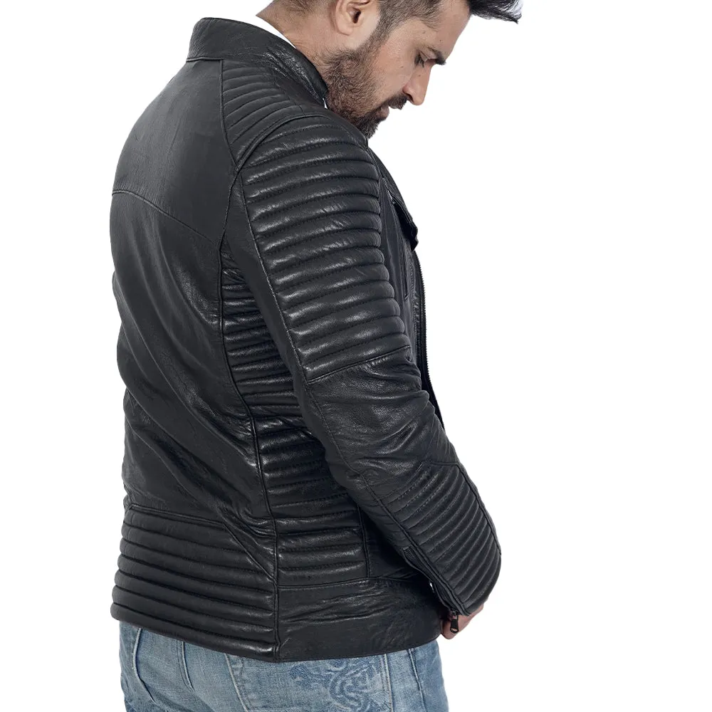 Daim Quilted Leather Jacket