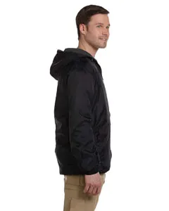 Dickies Fleece-Lined Hooded Nylon Jacket 33237 Black