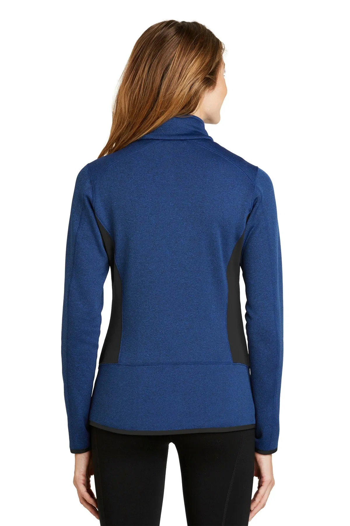 Eddie Bauer® Ladies Full-Zip Heather Stretch Fleece Jacket. EB239