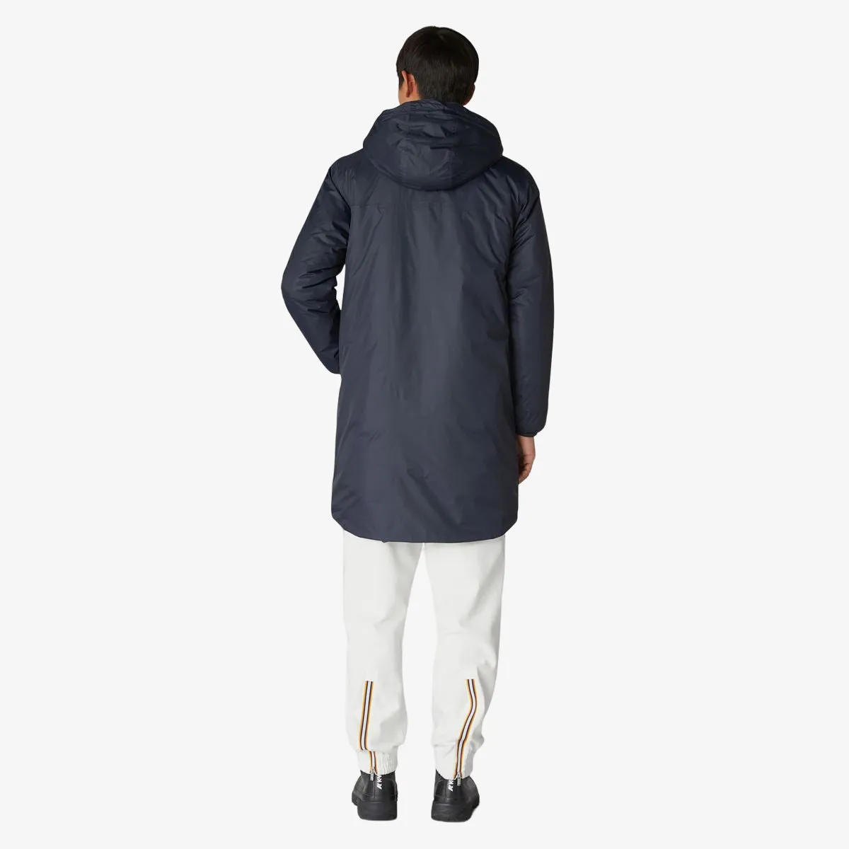 Eiffel Orsetto - Unisex Sherpa Lined Waterproof Rain Jacket in Blue Depht